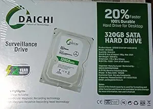 Daichi 320 GB SATA 3.5 Inch Desktop Internal Hard Drive with 2 Year Warranty