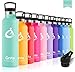 Produktbild Grsta Sport Trinkflasche Edelstahl - 350ml/12oz-Smaragd- Vakuum Isolierte Wasserflasche, BPA Frei Auslaufsicher Sportflasche, Thermosflasche für Kinder, Kleinkinder, Camping, Schule