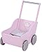Produktbild roba Puppenwagen 'Sophie', inkl. textiler Ausstattung, rosa silber, durch schwenkbaren Bügelgriff beidseitig befahrbar