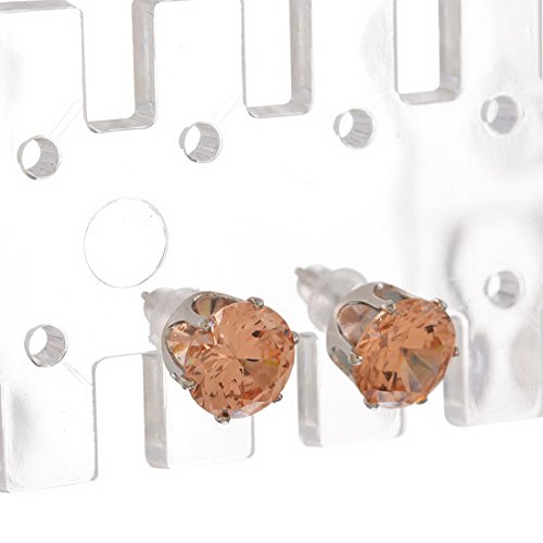 MJARTORIA Ohrringhalter Acryl Klar Ohrring Display Schmuck Halter Ständer Ohrstecker Ohrring-Ausstellungsstand-Halter Klappständer anzeigen - 4