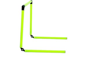 Kalindri Sports Lot de 5 Haies d'agilité de Vitesse d'athlétisme, kit d'entraînement de Cricket (Pliable et réglable)