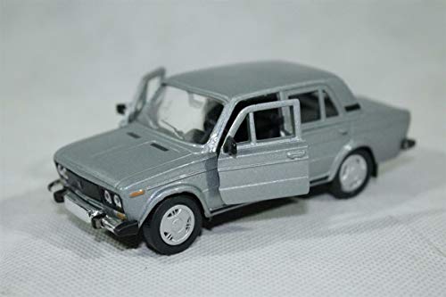 Lada 2106 - Maqueta de Coche (Escala 1:36), Color Plateado metálico