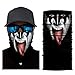 Produktbild Wokee Multifunktionstuch Gesichtsmaske Radfahren Motorrad Neck Tube Ski Schal Gesichtsmaske Balaclava Halloween Party Motorradmaske Sturmmaske Maske für Motorrad Ski (E)