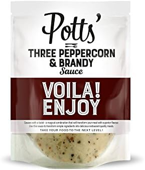 Potts' Three Peppercorn & Brandy Sauce 250 g