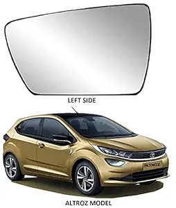 CARTEK ORVM Left Side View Sub Mirror Glass Plate for Tata Altroz (2020-2021)