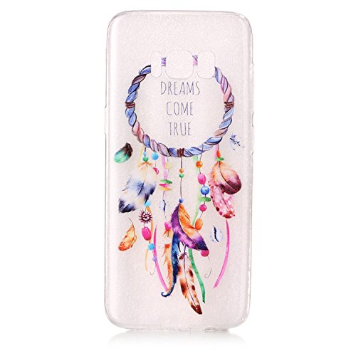 Samsung Galaxy S8 Hülle,Samsung S8 Hülle TPU Case Schutzhülle Silikon Case,3D Kreative Ultra Slim Soft Licht Klar Transparent Silikon Gel Gomma TPU Hülle Case für Samsung Galaxy S8 with 5,8 Zoll,Cool 3D Romantik Flower Animal Cartoon TPU Silikon Schutz Handy Hülle Case Tasche Etui Bumper für Samsung S8 5.8