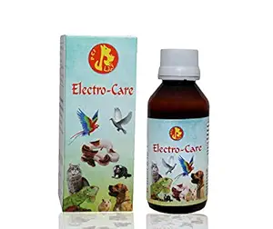 Pet Care International (PCI) Electro-Care for Heat Stress, Loose Motion, Dehydration of Birds, Dog, Cat, Reptiles, Hamster, Marmoset, Iguana, Gecko, Dwarf, Gerbil Healthcare (Pack of 2) (100ml)