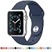 Apple Watch 2/1 Band - GeekTitan Soft Silicone Sport Style Replacement iWatch Strap for Apple Wrist Watch Models - 42 mm - Medium/Large - Midnight Blue RS.899.00