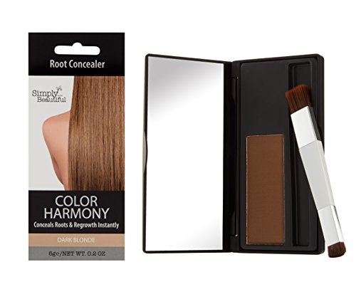 Color Harmony Root Touch Up Powder Conceals Grey Roots – Water Resistant, Non-Sticky, Simple To Apply And Mess Free (Dark Blonde to Light Brown)