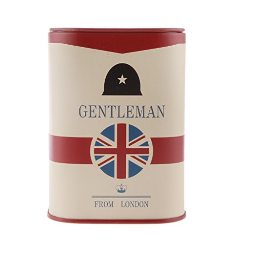 Britische Art Jahrgang Metall Sparschwein Spardose Sparbüchse Münze Box Piggy Bank - Rot