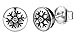 Produktbild SaySure- 925 Sterling Silver Crystals Snow Snowflake Stud Earrings