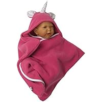 star fleece baby wrap stern schlafsack pucktuch swaddle einhorn pink