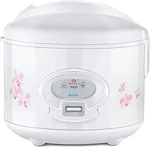 Bajaj Majesty New RCX21 DLX 550-Watt Deluxe Multifunction Cooker (White)