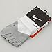 Nike Run 5 Toe Quarter Socks - White, X-Large