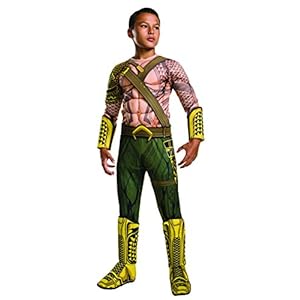 Deluxe Child Dawn of Justice Aquaman Fancy Dress Costume Medium (Age 5 – 7)