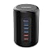 Produktbild QICENT 4-Port USB Hub mit 2 Fach Charging Port Multiport USB 3.0 HUB mit Netzteil 12V Desktop Data Hub zum Windows Mac OS Linux ¡­