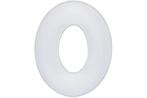 WENPACK 20.8cm Fillable Cardboard Number Paper Mache Shaped Container Box Birthday Party (White, 0)