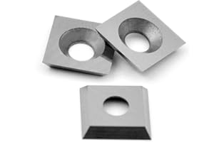 CDBP 11mm Cortador de inserto de torneado de madera de carburo, herramientas de torneado de madera, paquete de 3