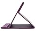 Anself Makeup Mirror Travel Leather Strong Portable Foldable Mirror Purple