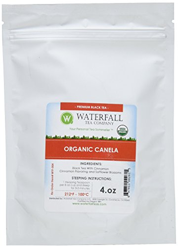 Waterfall Tea Company Organic Canela Flavored Teas, 4 Ounce