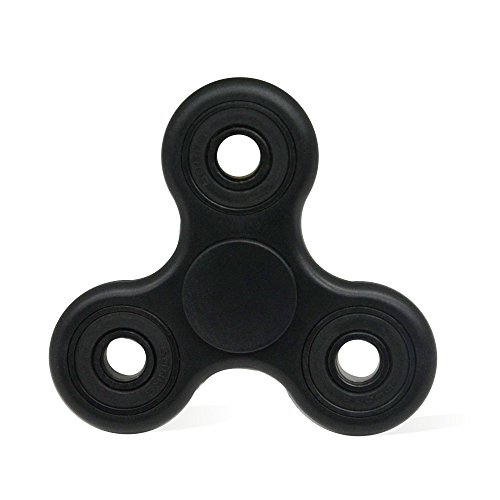 ZCITY Fidget Spinner Non-3D Printed Balance & Sturdy for RELIEVE ANXIETY Reduce Stress Popular in School Suitable for Kids & Adults (Black)
