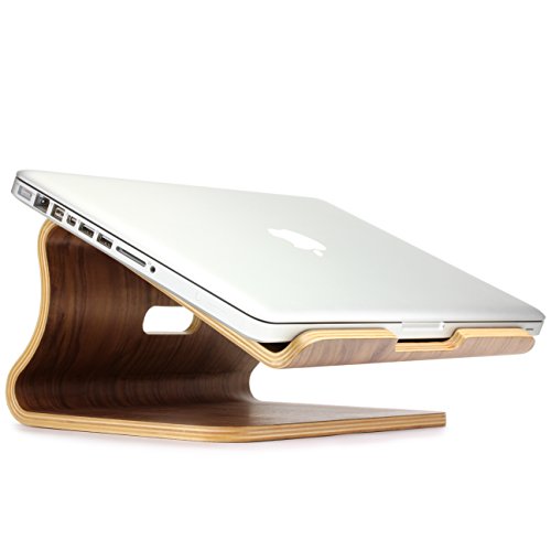 [TOP] Laptopständer [Original Urcover®] Samdi Edition Echt Holz Notebookständer und Halter für Apple Macbook Pro/Retina Samsung Notebook Ständer Asus Laptop [Deutscher FACHHANDEL] Dunkel Braun - 8