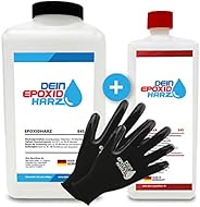 Epoxidharz mit Härter | 3,25kg GfK set | Profi Qualität glasklar & geruchsarm | Gießharz für Holz + Schutz