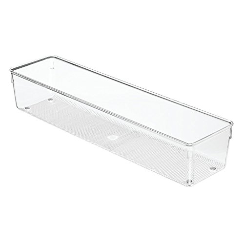 InterDesign 10 x 40,5 x 7,5 cm Linus Schubladen-Organizer, Durchsichtig