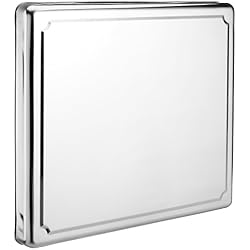 Jocca - 6414 - Couvercle de plaque de cuisson en acier inoxydable, Argent, 60.5 x 52.5 x 5.5 cm