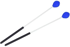 ALOMEJOR Marimba Schlägel, Garn Kopf Tastatur Marimba Sticks mit Fiberglasgriffen Marimba Teile Schlagzeug Schlägel Marimba Zubehör Percussion Accessoires