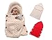 Produktbild kimberleystore Creative Neugeborene Decke Toddler Baby Wool Knit Decke Schlafsack Sack Kinderwagen Wickeln (beige)