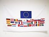 Material : Poliester 100D AZ FLAG Bandera de los Union Europea 28 Paises 150x90cm para Palo - Bandera EUROPEANA - UU.EE - Europa 90 x 150 cm