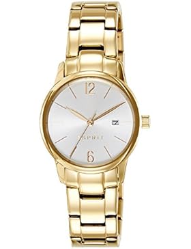 Esprit Damen-Armbanduhr ES-ABBIE GOLD Analog Quarz Edelstahl ES100S62013