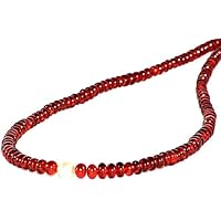 Fine Art Mandarin Granat Perle Halskette