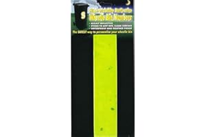 WHL Pack of 2 Hi Vis Wheelie Bin House Numbers Yellow Number 1