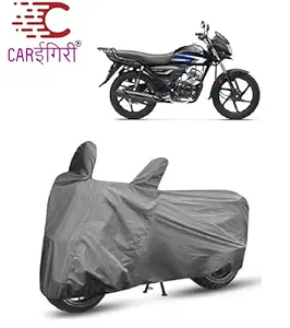 Carigiri Grey Bike Cover for Honda CD 110 Dream(Triple Stitched,Mirror Pockets,UV Resistant,Dustproof)