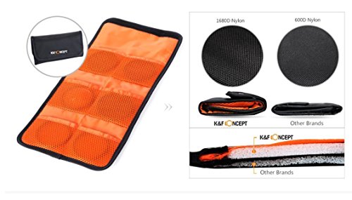 K F CONCEPT 6 Poche Filtre Sac Housse Organisateur Accessoires de Lentille Pour Canon Nikon Sony Cam  scope Appareil Photo Num  rique