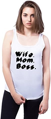 Wife Mom Boss XL Womens Tank Top T-shirt