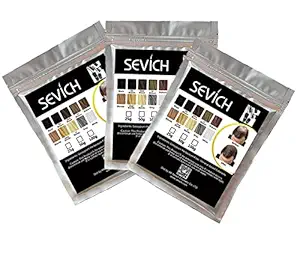 Sevich All Hair Building Fiber Refill Bag (Black, 75 gm) Pack of 3