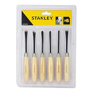 Stanley 16120 6-Piece Wood Carving Set (Brown)