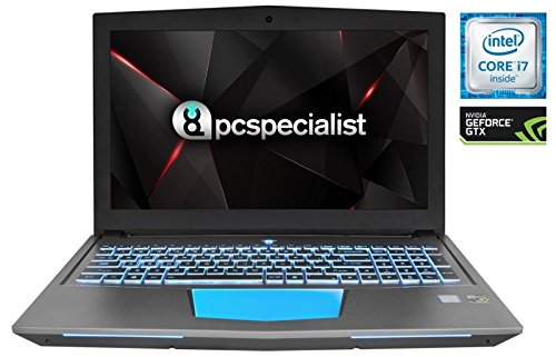 PC Specialist Proteus V S15-GT Laptop, Intel Core i7-7700HQ 2.80GHz, 8GB RAM, 250GB SSD, 1TB HDD, 15.6