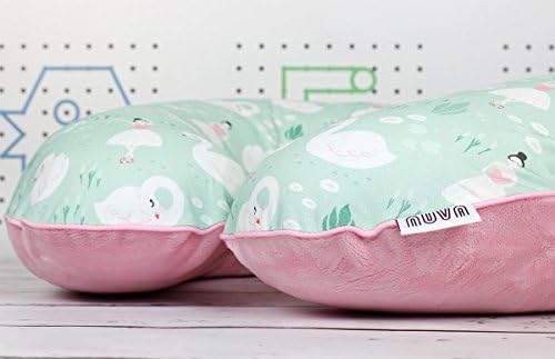 Swan Lake Green Boppy Pillow Cover Handmade Nursing Pillow Cotton Minky Cover With Zipper,