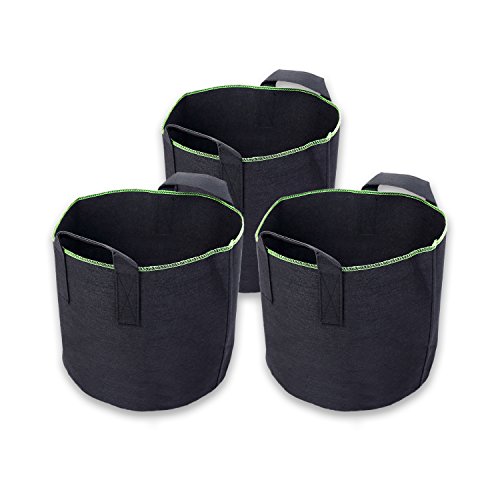 Schramm 3 Pack 20 litres de plantation Sacs en non-tissé plants de jardin 3 pièces sac à main Flies à bepflanzen pflanzgefäß plants de réservoir Sac de plantation