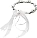 Produktbild ZauberDeko Haarschmuck Haarkranz Weiß Kopfschmuck Hochzeit Kommunion Taufe Blumenkind