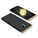 Produktbild Aearl Kompatibel mit Huawei Mate 20 Pro Hülle Ultra Dünn 3 in 1 Hybrid 360 Grad Full Body Cover Stoßfest Hart PC Plastik Elegant Glatte Bumper Handyhülle für Huawei Mate 20 Pro,Gold + Schwarz