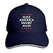 Produktbild fjfjfdjk Men Women Sandwich Cap Adjustable Peaked Hat - Make America Smart Again