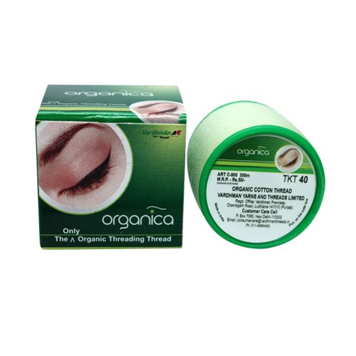 Organica Eyebrow Threading Antibacterial Cotton Threads Facial Hair Removal 300m - Box of 8 Spools