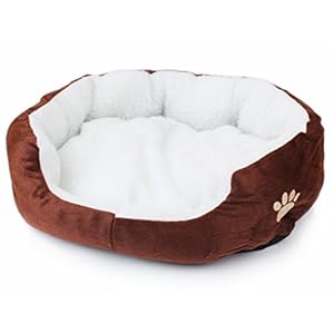 WeiMay – Cama para mascotas, con interior acolchado y redondeado, para perros o gatos, tamaño pequeño (50 x 40 cm)