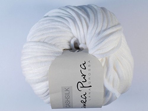 Lana Grossa Cashsilk 007 Weiß 50g