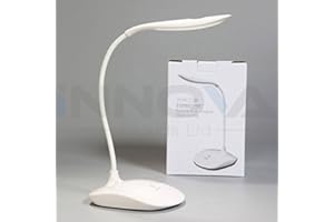 INNOVA BRANDS LTD. Innova® Flexible USB Change Table Lamp LED Clamp Reading Bed Laptop Desk Light 360 Degree Free Twisted Tube (White)